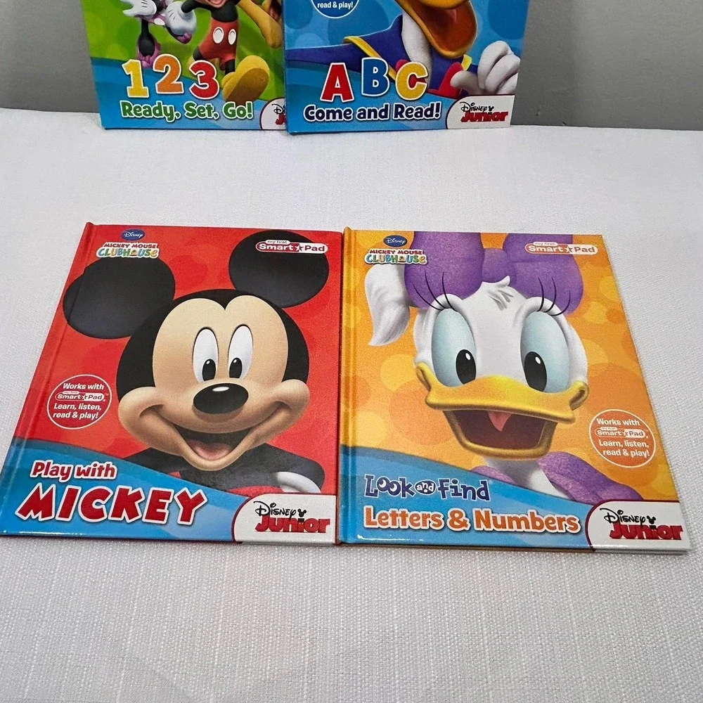 Mickey Mouse Clubhouse Lot 8 Books‎ ABC 123 Colors Words Minnie Look Find Disney